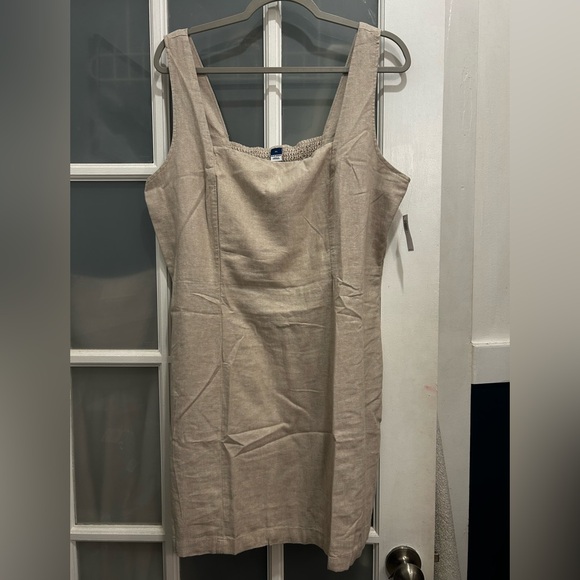 NEW with tags! Old Navy Linen Blend Square Neck Mini Dress - Picture 9 of 16